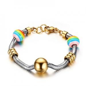 BR-337 Stainless steel rainbow bracelet jewelry